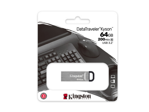 USB MEMORIJA KINGSTON DTKN/64GB/DATATRAVELER KYSON/3.2/SREBRNA